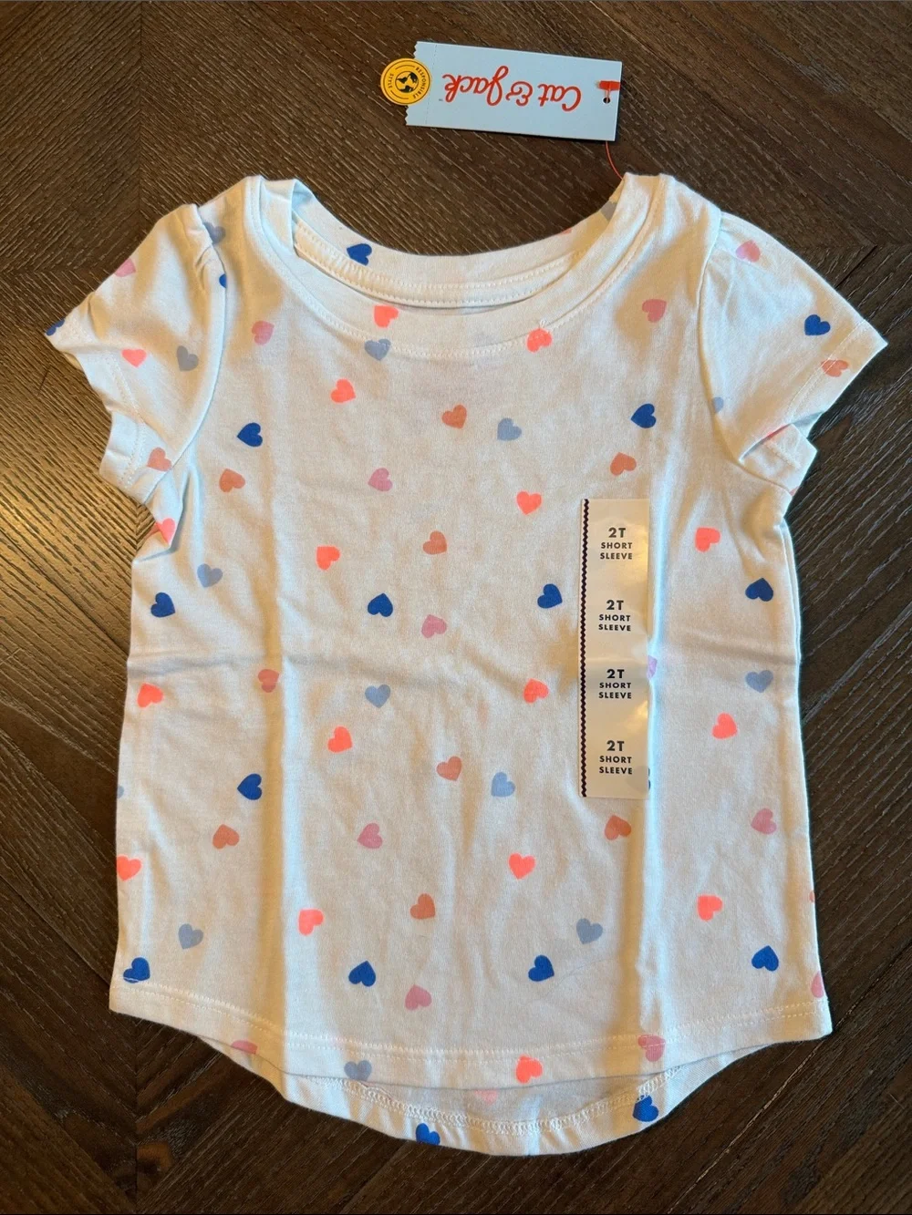 Cat & Jack Girls 5-Piece Bundle of Tees Leggings Bike Shorts Size 2T New NWT